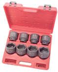 8 Piece - 3/4" Drive - Shallow Impact Socket Set - Americas Industrial Supply