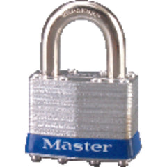 Commercial Steel Padlock 1 3/4″ Body Width; Keyed: Different; Silver - Americas Industrial Supply