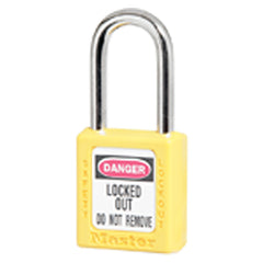 Xenoy Padlock - 1 1/2″ Body Width; Keyed: Different; Yellow - Americas Industrial Supply