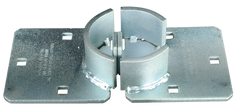 6 Pin W7000 Cylinder - 9 Width; Silver - Steel Hasp - Americas Industrial Supply