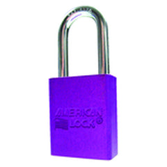 Aluminum Padlock 1 1/2″ Body Width; Keyed: Different; Purple - Americas Industrial Supply