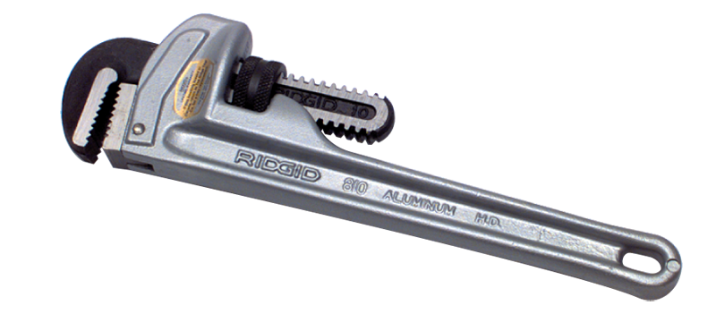 1-1/2" Pipe Capacity - 10" OAL - Aluminum Pipe Wrench - Americas Industrial Supply