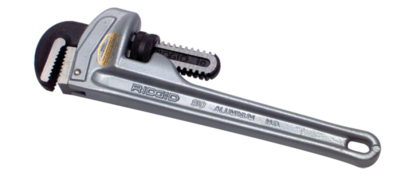 2-1/2" Pipe Capacity - 18" OAL - Aluminum Pipe Wrench - Americas Industrial Supply