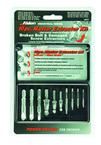 Removes #6 to #24 Screws; 10 pc. Kit - Screw Extractor - Americas Industrial Supply