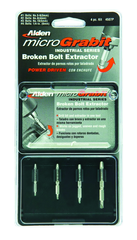 #4507P; Removes #4 to #16 Screws; 4 Piece Micro Grabit - Screw Extractor - Americas Industrial Supply