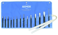 14 Piece Punch & Chisel Set -- #14RC; 1/8 to 3/16 Punches; 7/16 to 7/8 Chisels - Americas Industrial Supply