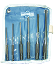 6 Piece Roll Pin Punch Set --  1/8 to 5/16'' Diameter - Americas Industrial Supply