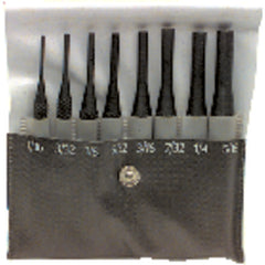 8 Pieces Regular Length Drive Pin Punch Set - Model HMC–022; 1/16″ to 5/16″ Diameter - Americas Industrial Supply