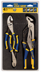 Pliers Set -- #2078707; 4 Pieces; Includes: 6" Diagonal Cutter; 6" Slip Joint; 8" Long Nose; 10" Groove Joint - Americas Industrial Supply
