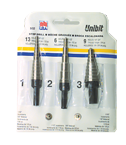 3 Pc. HSS Unibit Step Drill Set - Americas Industrial Supply