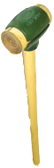 Rawhide Face Sledge Hammer -- 8 lb--36'' Hickory Handle--2-3/4'' Head Diameter - Americas Industrial Supply