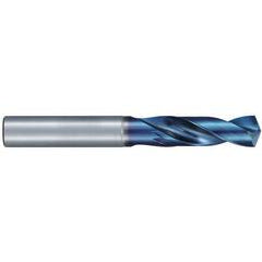 #2 Dia. × 6 mm Shank × 28 mm Flute Length × 66 mm OAL, Stub, 135°, Aqua Revo D, 2 Flute, External, Solid Carbide Drill - Americas Industrial Supply