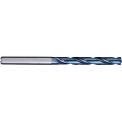 4.9 mm Dia. × 6 mm Shank × 44 mm Flute Length × 82 mm OAL, 5XD, 140°, Aqua Revo D, 2 Flute, Internal, Solid Carbide Drill