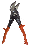 1-3/8'' Blade Length - 9-1/4'' Overall Length - Right Cutting - Metalmaster Offset Snips - Americas Industrial Supply