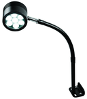 7 LED Spot Light  Dimmable  17" Flexible Gooseneck Arm  Direct Mount - Americas Industrial Supply