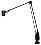 High Power LED Spot Light  Dimmable  38" Floating Arm  Sturdy Clamp Base - Americas Industrial Supply