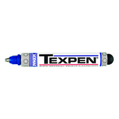 Texpen Medium Marker - Stainless Steel Ball Tip - Blue - Americas Industrial Supply