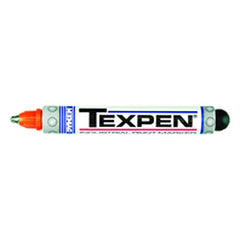 Texpen Medium Marker - Stainless Steel Ball Tip - Orange - Americas Industrial Supply
