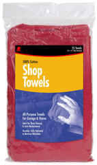 15 x 15'' - Package of 50 - Shop Towels - Americas Industrial Supply