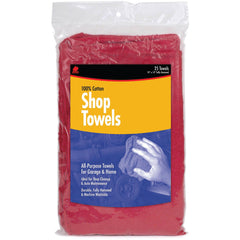 15″ × 15″ - Package of 25 - Shop Towels - Americas Industrial Supply