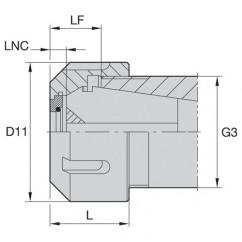 LNABER40M LOCKNUT-COOLANT STYLE - Americas Industrial Supply