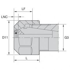 LNHABER16M COOLANT LOCKNUT - Americas Industrial Supply