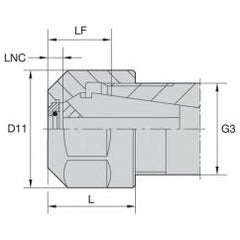 LNHAB ER20M COOLANT LOCKNUT - Americas Industrial Supply