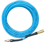 #PFE60256T - 3/8 MPT x 25 Feet - Light Blue Thermoplastic - 2 Fitting(s) - Air Hose - Americas Industrial Supply