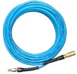 #PFE40254T - 1/4 MPT x 25 Feet - Light Blue Thermoplastic - 2 Fitting(s) - Air Hose - Americas Industrial Supply