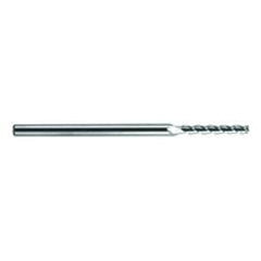 .5mm Dia. - 75mm OAL - Extra Reach - Ball Nose-AD-Carbide End Mill - 3FL - Americas Industrial Supply