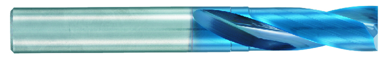 0.28125 Dia. - X 70mm OAL - Stub-Carbide-Drill-Aqua EX Coated - Americas Industrial Supply