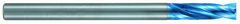 4mm Dia. - X 100mm OAL - 10XD-Carbide-Drill-Aqua EX Coated - Americas Industrial Supply