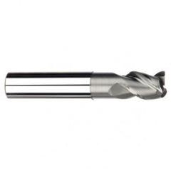 5/8" Dia. - 3/4" LOC - 6" OAL - 3 FL Carbide End Mill-Uncoated - Americas Industrial Supply