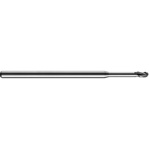 ‎0.015″ Dia. × 1/8″ Shank × 0.023″ DOC × 2-1/2″ OAL, Carbide TA, Spiral , 3 Flute, 30° Helix, Ballnose End Mill
