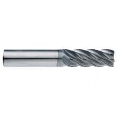 1/2" Dia. - 5/8" LOC - 2-1/2" OAL - .015 Radius 5 FL Carbide End Mill-AlCrN-X - Americas Industrial Supply