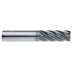 5/16" Dia. - 2-1/8" LOC - 4" OAL - .015 Radius 5 FL Carbide End Mill-AlCrN-X - Americas Industrial Supply