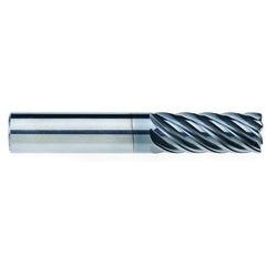 1/2" Dia. - 1-1/4" LOC - 3" OAL - .030 CR 7FL Carbide End Mill - AlCrNx - Americas Industrial Supply