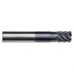 1/8" Dia. - 1/4" LOC - 2-1/2" OAL - .015 Radius 5 FL Carbide End Mill-Uncoated - Americas Industrial Supply