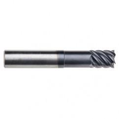 3/8" Dia. - 7/8 LOC - 4" OAL - .030 Radius 6 FL Carbide End Mill-Uncoated - Americas Industrial Supply