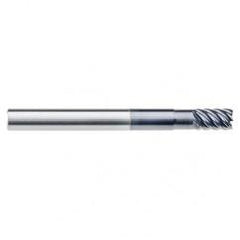 1/2" Dia. - 5/8" LOC - 3" OAL - .030 Radius 6 FL Carbide End Mill-Uncoated - Americas Industrial Supply