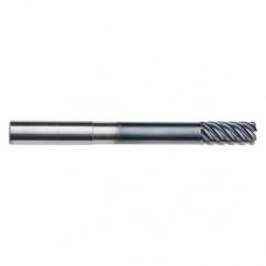 1/2" Dia. - 1-1/8" LOC - 5" OAL - .030 Radius 6 FL Carbide End Mill-Uncoated - Americas Industrial Supply