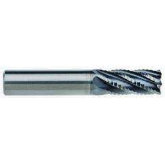 5/16" Dia. - 7/16" LOC - 2" OAL - .015 CR 6FL Carbide End Mill - AlCrNx - Americas Industrial Supply