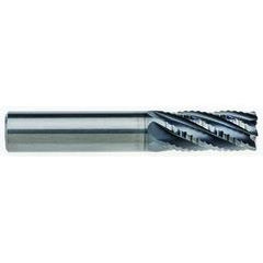 5/16" Dia. - 7/16" LOC - 2" OAL - .015 CR 6FL Carbide End Mill - AlCrNx - Americas Industrial Supply