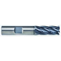 8mm Dia. - 25mm LOC - 75mm OAL - 0.5mm CR 6FL Carbide End Mill - AlCrNx - Americas Industrial Supply