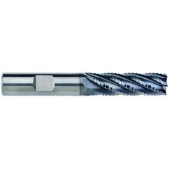 25mm Dia. - 52mm LOC - 120mm OAL - 1mm CR 6FL Carbide End Mill - AlCrNx - Americas Industrial Supply