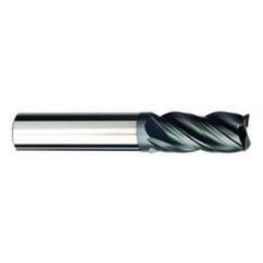 5/8 Dia. x 4 Overall Length 4-Flute .060 C/R Solid Carbide SE End Mill-Round Shank-Center Cut-AlCrN-X - Americas Industrial Supply