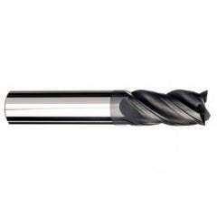 9/16 Dia. x 3-1/2 Overall Length 4-Flute .030 C/R Solid Carbide SE End Mill-Round Shank-Center Cut-AlCrN-X - Americas Industrial Supply