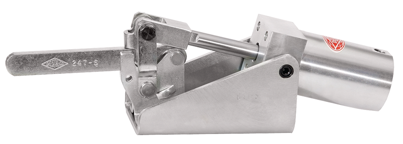 #810-S Pneumatic Power Solid Style; 750 lbs Holding Capacity - Toggle Clamp - Americas Industrial Supply