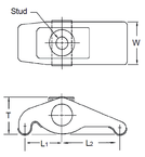 #850740 - 0 to 1-3/4'' Clamping Range - Adjusta-Clamp Body Only - Americas Industrial Supply