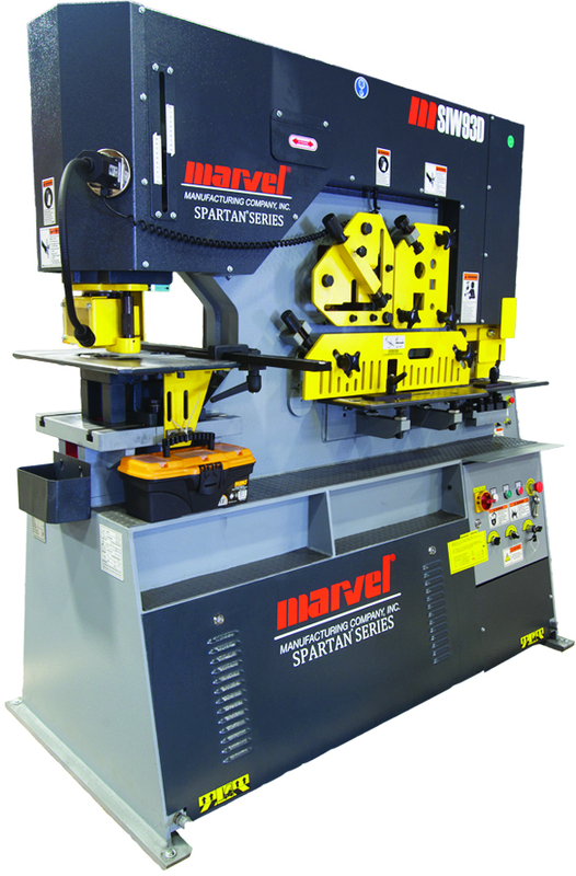 93 Ton - 14" Throat - 10HP, 440V, 3PH Motor Dual Cylinder Complete Integrated Ironworker - Americas Industrial Supply